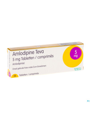 Amlodipine teva  5 mg tabl blister 28