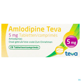 Amlodipine teva  5 mg tabl blister 28