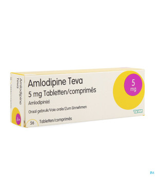 Amlodipine teva  5 mg tabl blister 56
