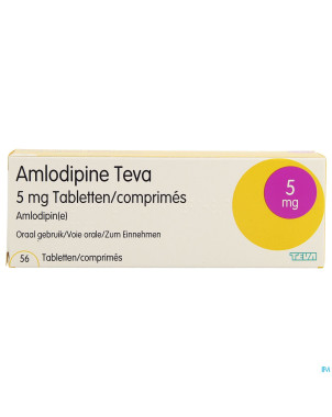Amlodipine teva  5 mg tabl blister 56