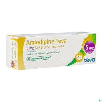 Amlodipine teva  5 mg tabl blister 98
