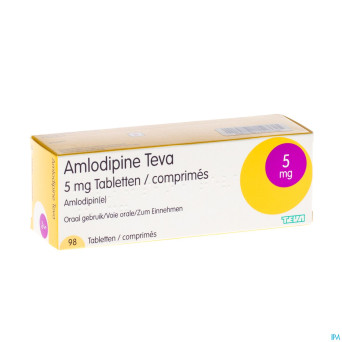 Amlodipine teva  5 mg tabl blister 98