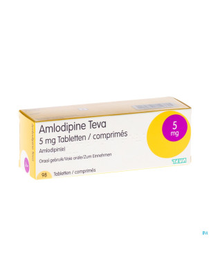 Amlodipine teva  5 mg tabl blister 98
