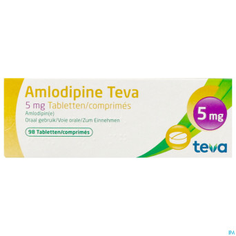Amlodipine teva  5 mg tabl blister 98
