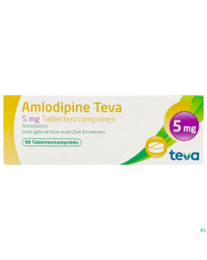 Amlodipine teva  5 mg tabl blister 98