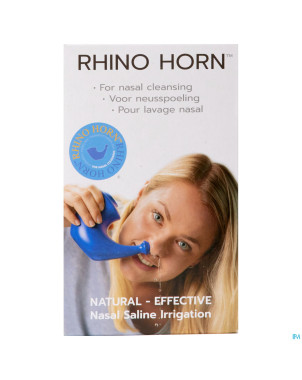 Rhino horn lave nez bleu