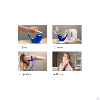 Rhino horn lave nez bleu