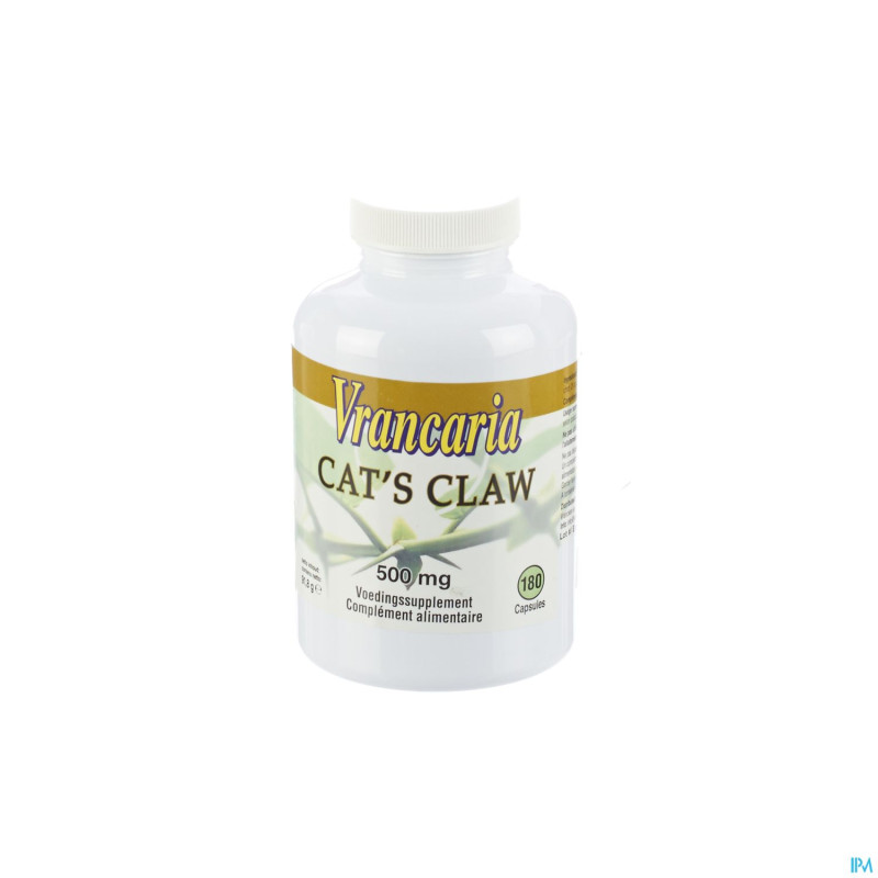 Vrancaria cats claw  caps 180x500mg