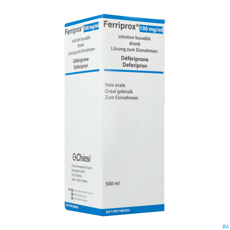 Ferriprox sol buv 100mg/ml 500ml