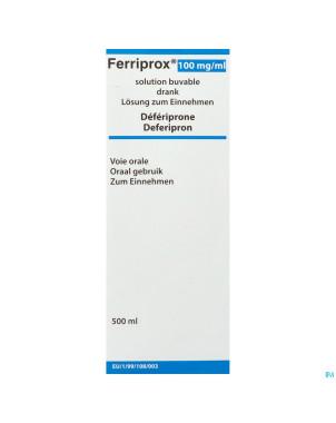 Ferriprox sol buv 100mg/ml 500ml