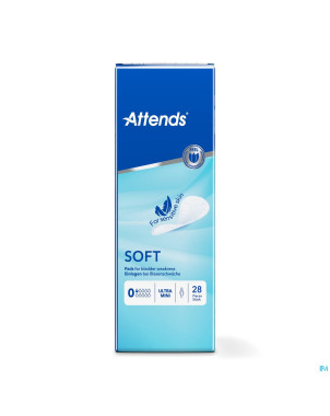 Attends soft 0 ultra mini    couche anatom. 1x28