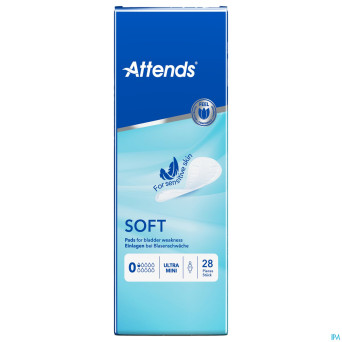 Attends soft 0 ultra mini    couche anatom. 1x28
