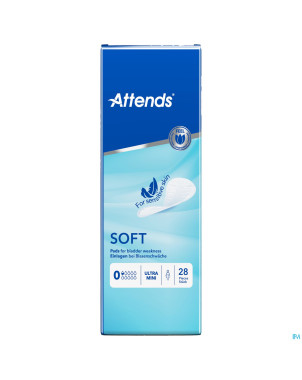 Attends soft 0 ultra mini    couche anatom. 1x28