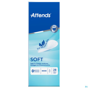 Attends soft 0 ultra mini    couche anatom. 1x28