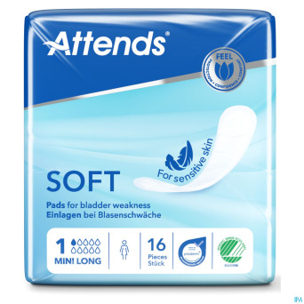 Attends soft 1 mini long    couche anatom. 1x16