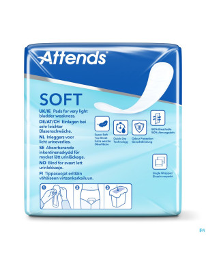 Attends soft 1 mini long    couche anatom. 1x16