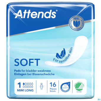 Attends soft 1 mini long    couche anatom. 1x16