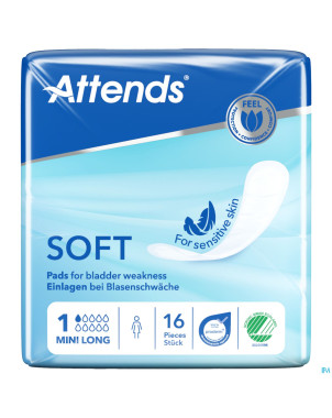 Attends soft 1 mini long    couche anatom. 1x16