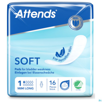 Attends soft 1 mini long    couche anatom. 1x16