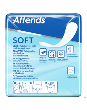 Attends soft 1 mini long    couche anatom. 1x16