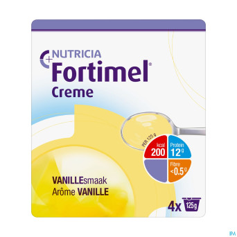 Fortimel creme vanille    4x125g