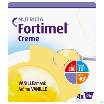 Fortimel creme vanille    4x125g