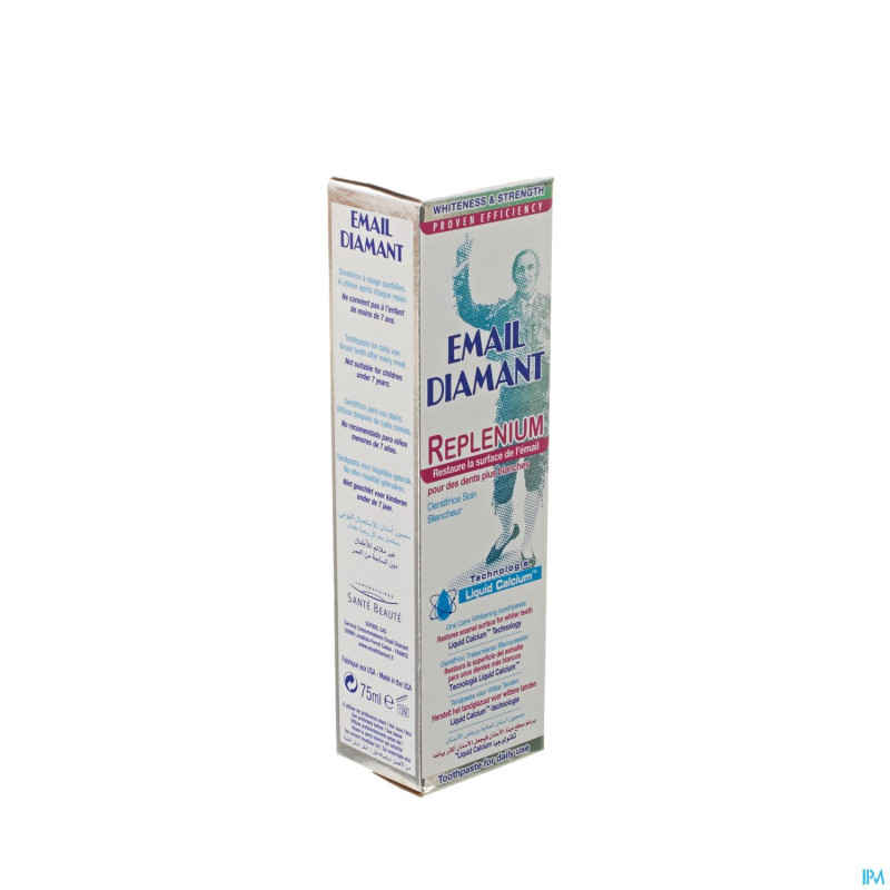 Email diamant dentifrice replenium    tube 75ml