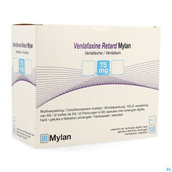 Venlafaxine retard ab  75,0mg caps lib. prol 100
