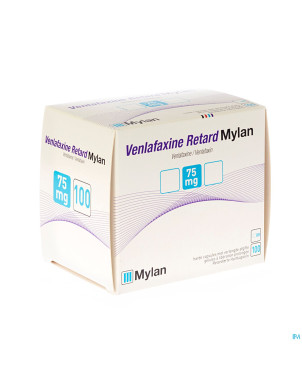 Venlafaxine retard ab  75,0mg caps lib. prol 100