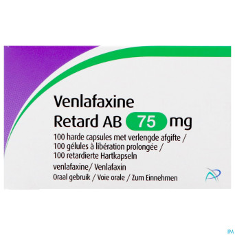Venlafaxine retard ab  75,0mg caps lib. prol 100