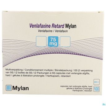 Venlafaxine retard ab  75,0mg caps lib. prol 100