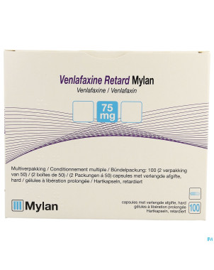 Venlafaxine retard ab  75,0mg caps lib. prol 100