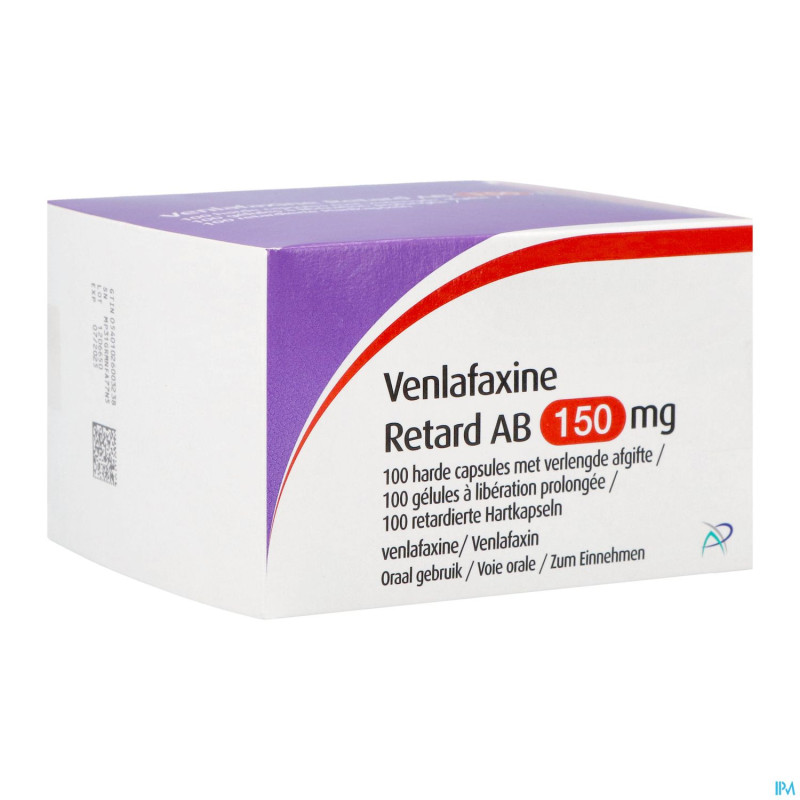 Venlafaxine retard ab 150,0mg caps lib. prol 100