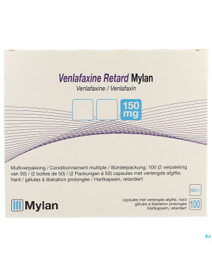 Venlafaxine retard ab 150,0mg caps lib. prol 100