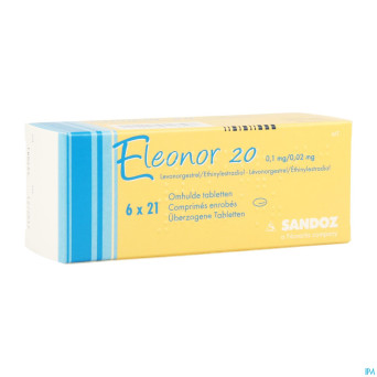 Eleonor 0,1mg/0,02mg tabl enrobee  6x21
