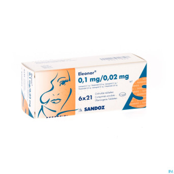 Eleonor 0,1mg/0,02mg tabl enrobee  6x21