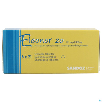 Eleonor 0,1mg/0,02mg tabl enrobee  6x21