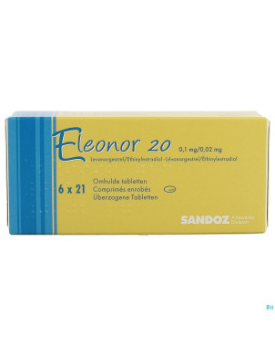 Eleonor 0,1mg/0,02mg tabl enrobee  6x21