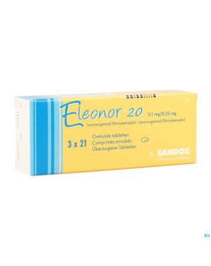 Eleonor 0,1mg/0,02mg tabl enrobee  3x21
