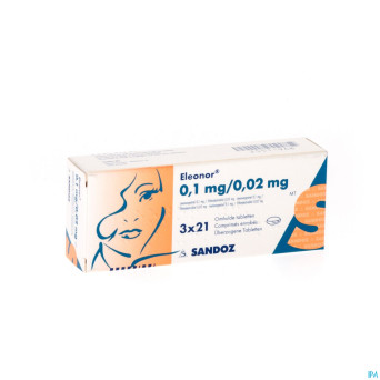 Eleonor 0,1mg/0,02mg tabl enrobee  3x21