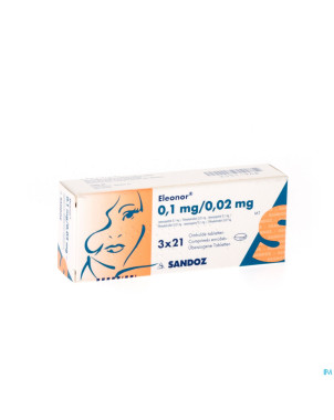 Eleonor 0,1mg/0,02mg tabl enrobee  3x21
