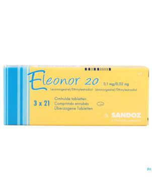 Eleonor 0,1mg/0,02mg tabl enrobee  3x21