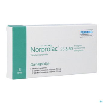 Norprolac tabl  3x25mcg + 3x50mcg