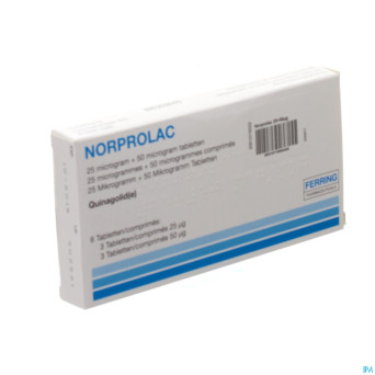 Norprolac tabl  3x25mcg + 3x50mcg