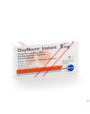Oxynorm instant tabl 28 x  5 mg