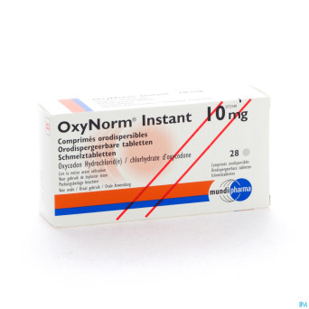 Oxynorm instant tabl 28 x 10 mg