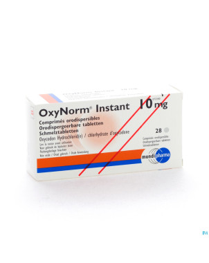 Oxynorm instant tabl 28 x 10 mg