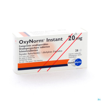 Oxynorm instant tabl 28 x 20 mg
