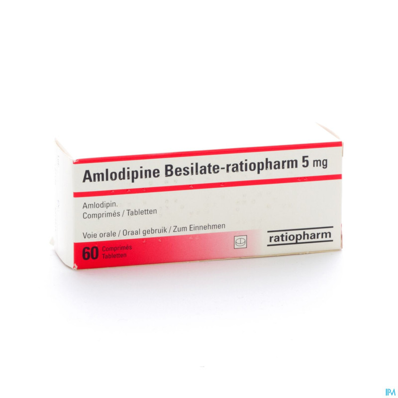 Amlodipine besilate ratiopharm comp  60 x  5 mg