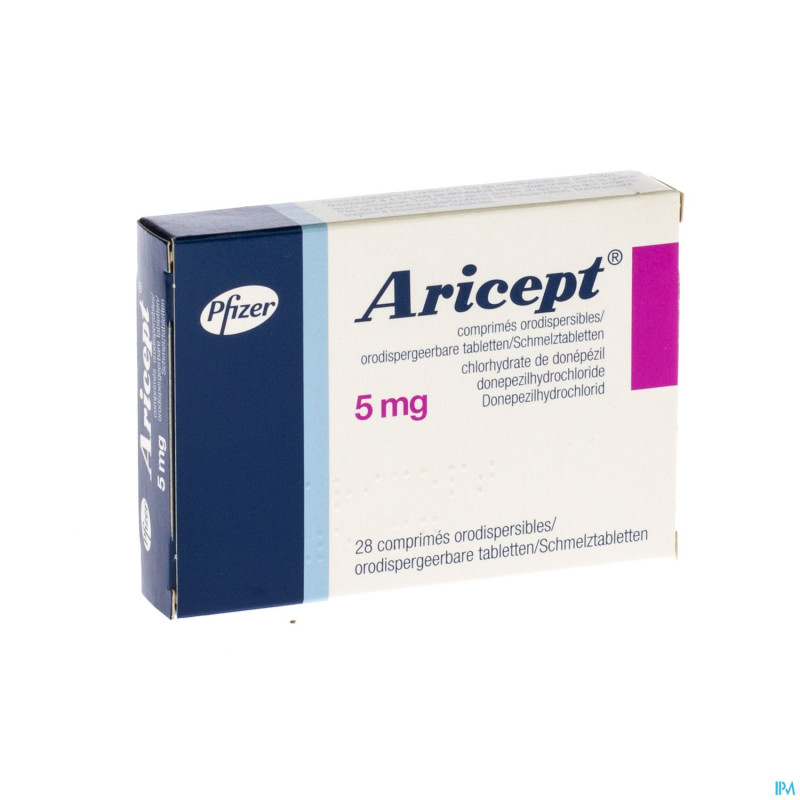 Aricept  5 mg comp orodisp. 28 x  5 mg
